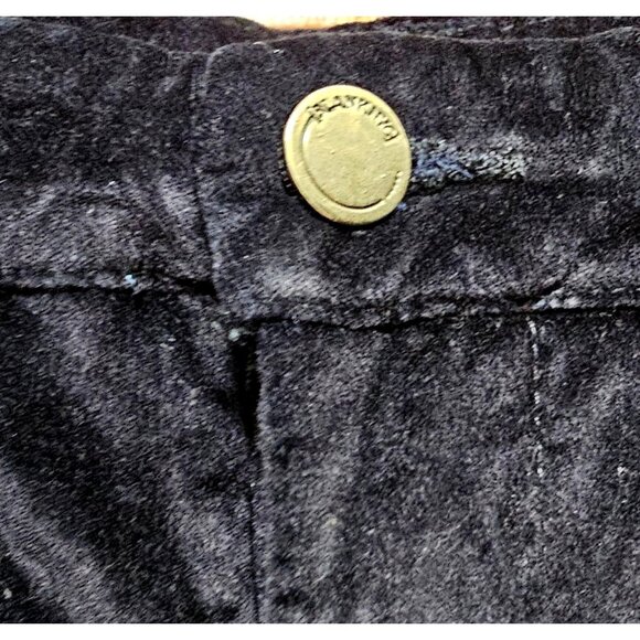 Blanknyc Woman's Navy Velvet Skinny Pants Size 26 With Button Closure &‎ Pockets - Picture 2 of 10